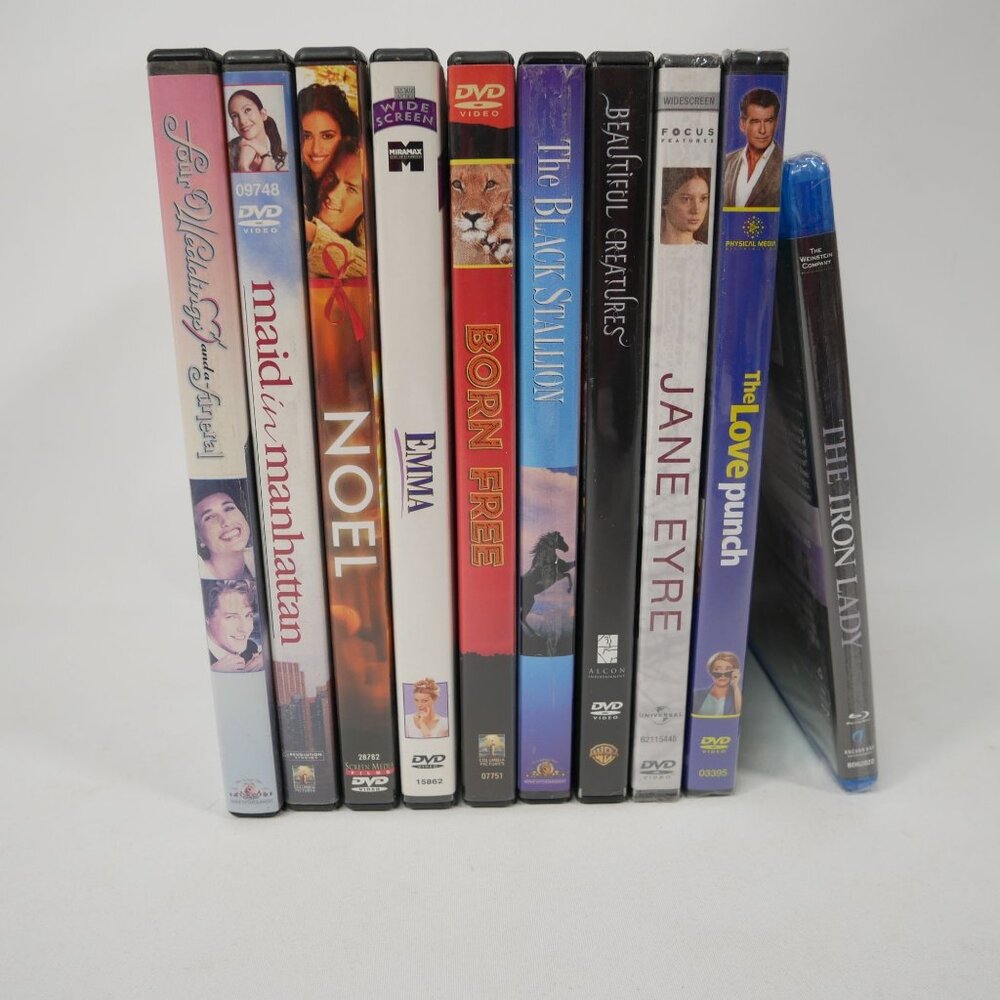 Mixed DVD & Blu-Ray Movie Bundle - 10 Titles (See Details) Tested